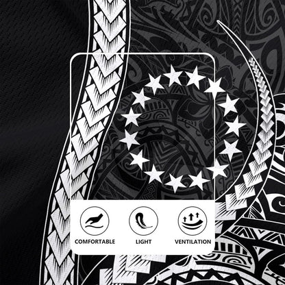Cook Islands Rugby Jersey Tribal Polynesian Coat Of Arms