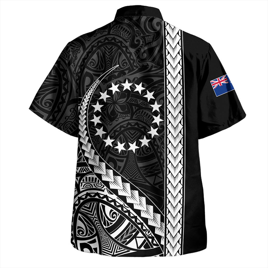 Cook Islands Hawaiian Shirt Tribal Polynesian Coat Of Arms