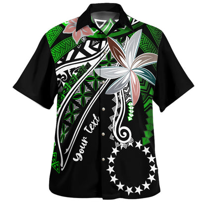 Cook Islands Hawaiian Shirt Custom Personalised Fanciful Forest Green