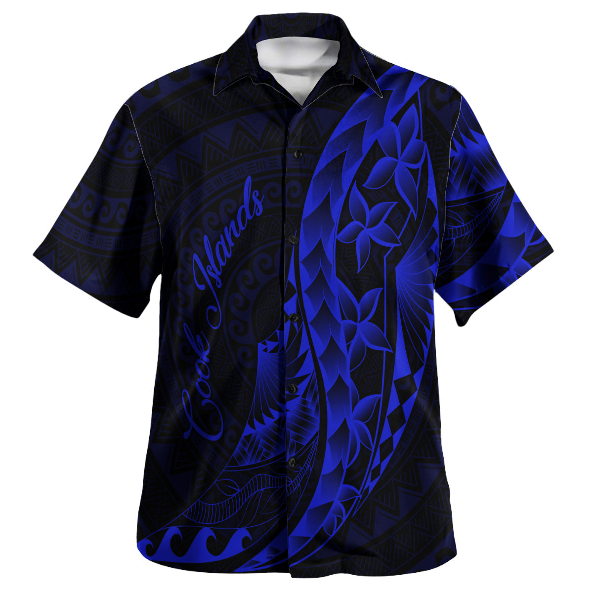 Cook Islands Custom Personalised Hawaiian Shirt Polynesian Pattern Style