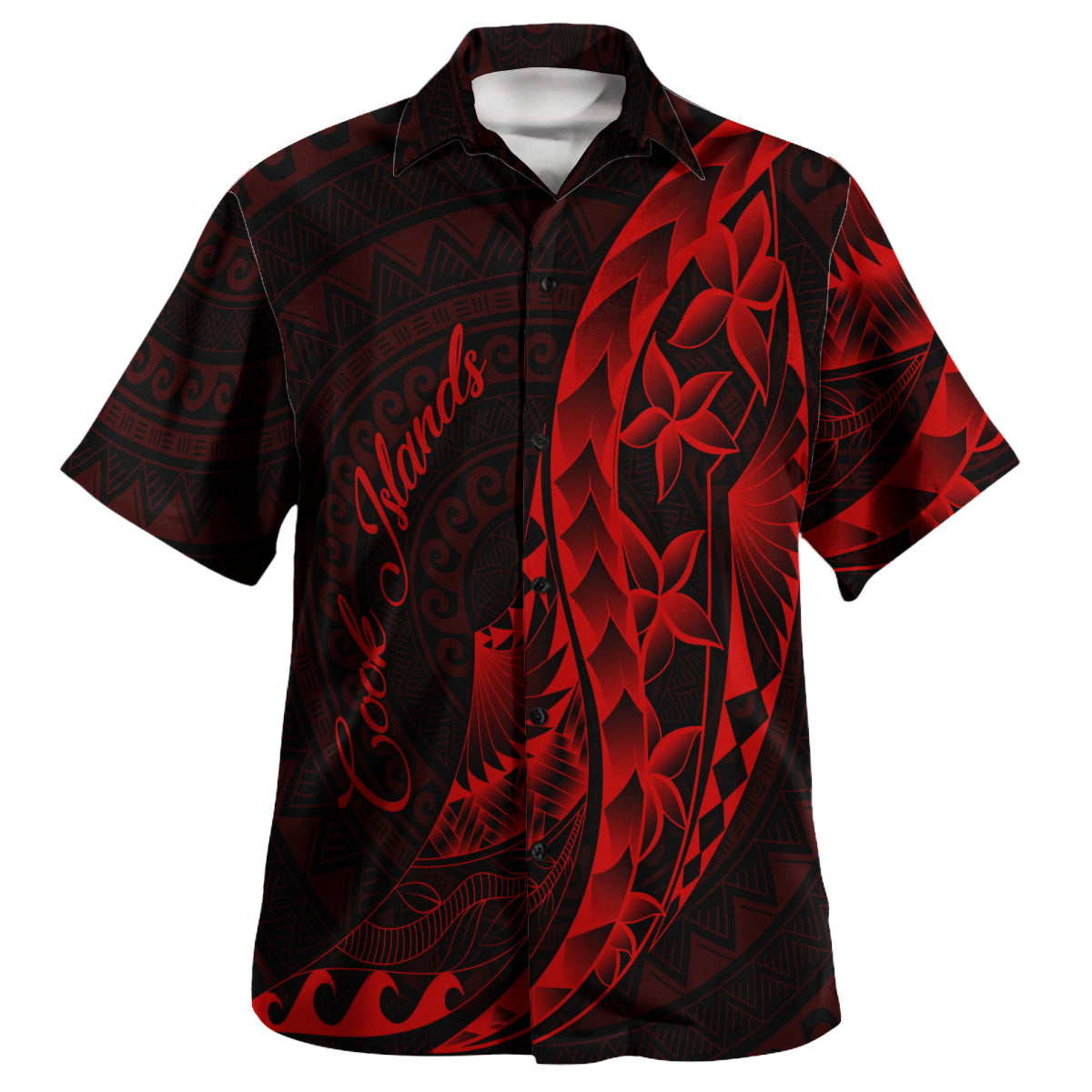 Cook Islands Custom Personalised Hawaiian Shirt Polynesian Pattern Style