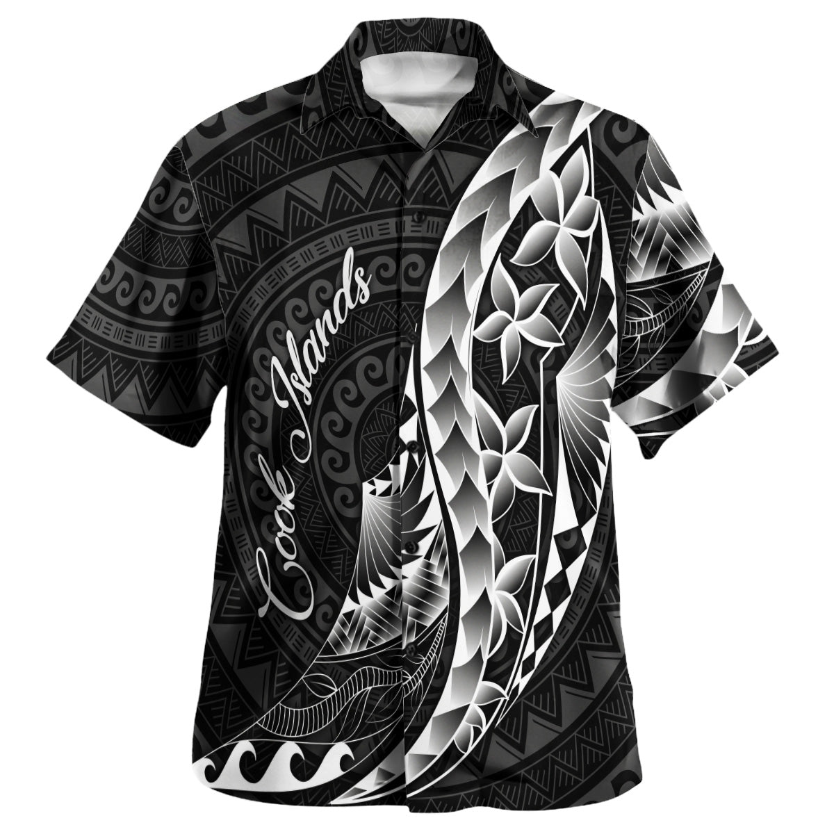 Cook Islands Custom Personalised Hawaiian Shirt Polynesian Pattern Style