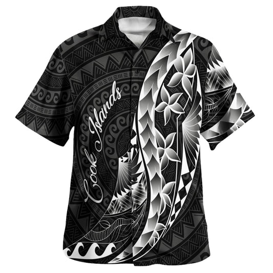 Cook Islands Custom Personalised Hawaiian Shirt Polynesian Pattern Style