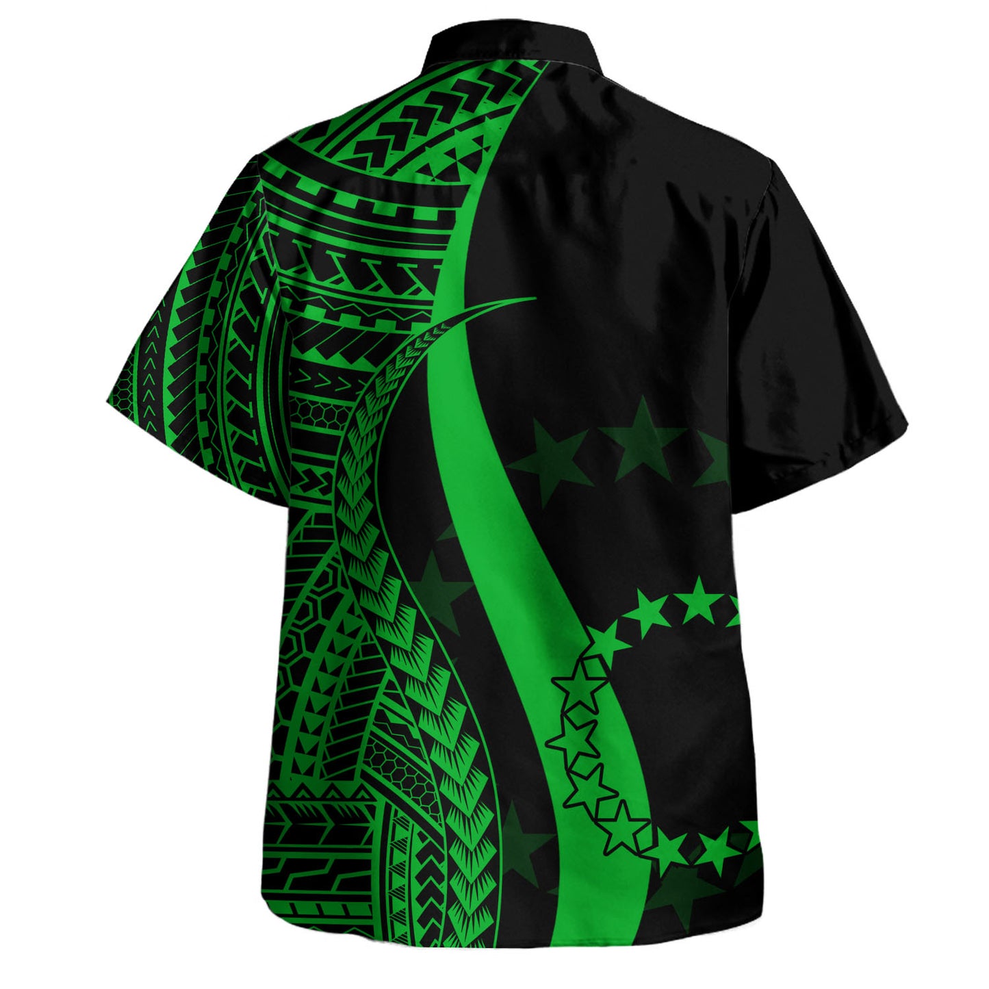 Cook Islands Custom Personalised Hawaiian Shirt Polynesian Tentacle Tribal Pattern