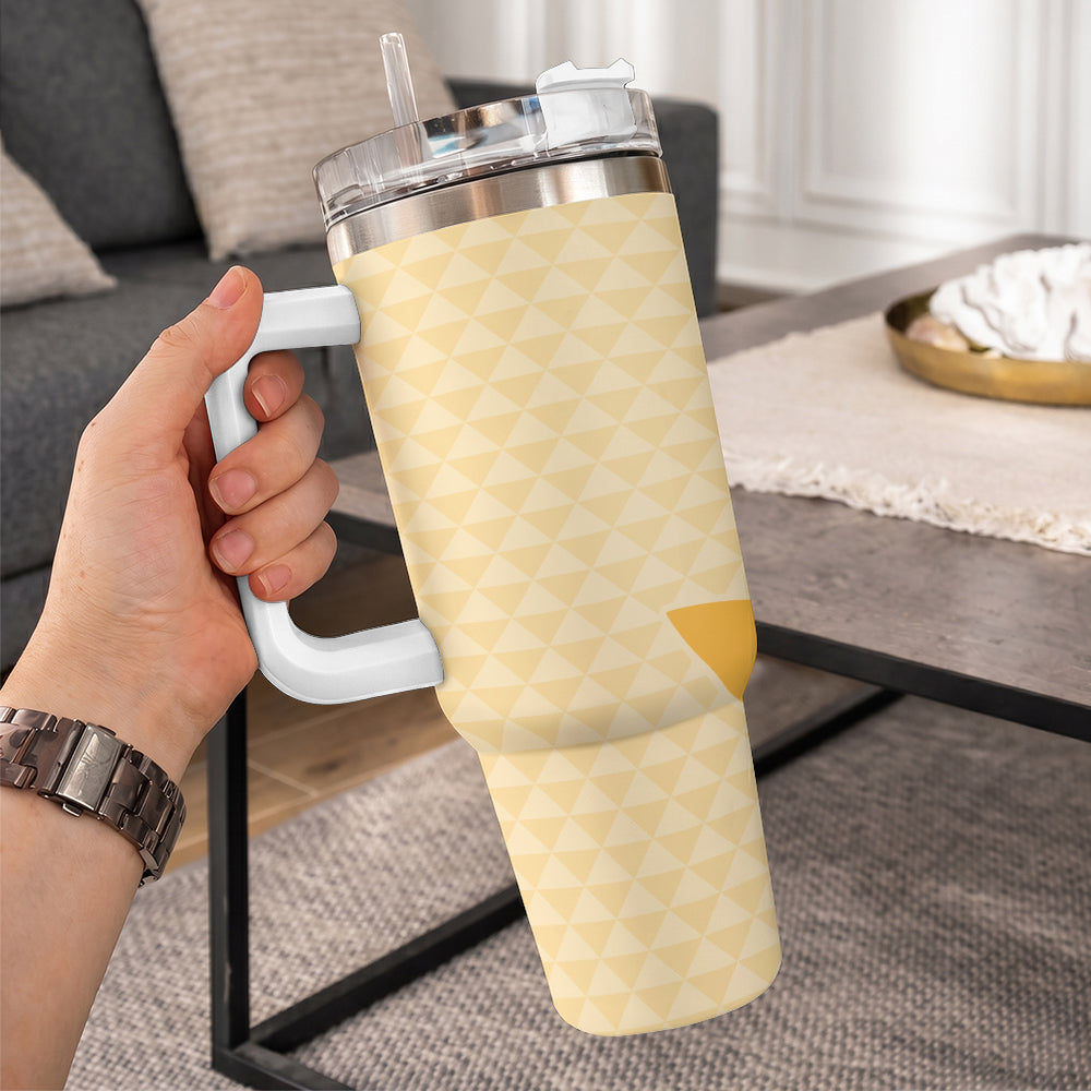 Hawaii 40oz Tumbler Kanaka Maoli Puakenikeni Maile Flower Lei