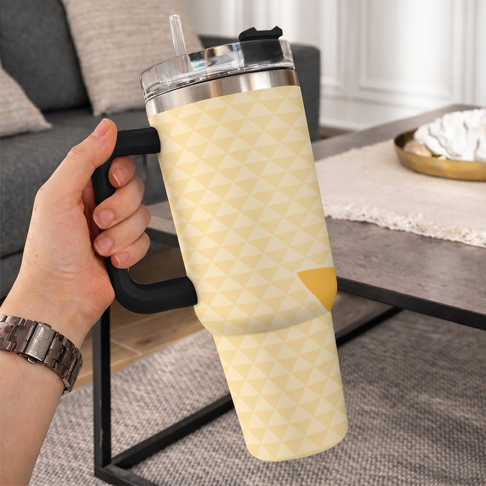 Hawaii 40oz Tumbler Kanaka Maoli Puakenikeni Maile Flower Lei