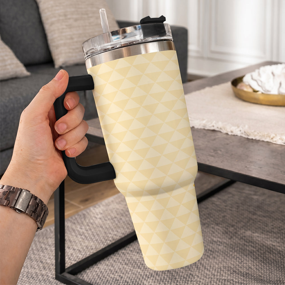 Philippines Filipinos 40oz Tumbler Sampaguita Flower Sun Pattern Island Style