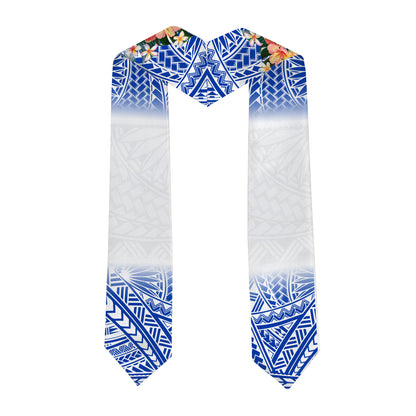 Samoa Graduation Stole Custom Class Of 2026 Tropical Garden Ver.Image