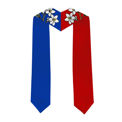 Philippines Filipinos Graduation Stole Custom Sampaguita Flower Royal Frame Image