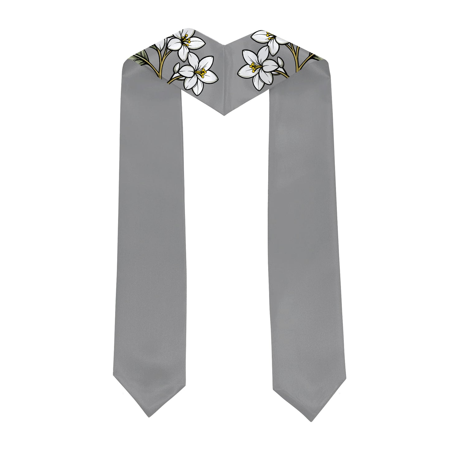 Philippines Filipinos Graduation Stole Custom Sampaguita Flower Royal Frame Image