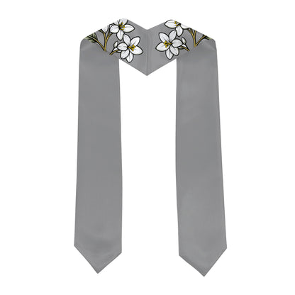 Philippines Filipinos Graduation Stole Custom Sampaguita Flower Royal Frame Image