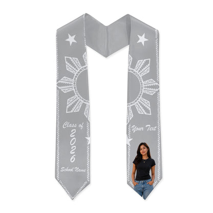 Philippines Filipinos Graduation Stole Custom Custom Sun Star Royal Style Image