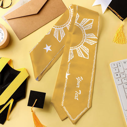 Philippines Filipinos Graduation Stole Custom Sun Star Royal Original Style