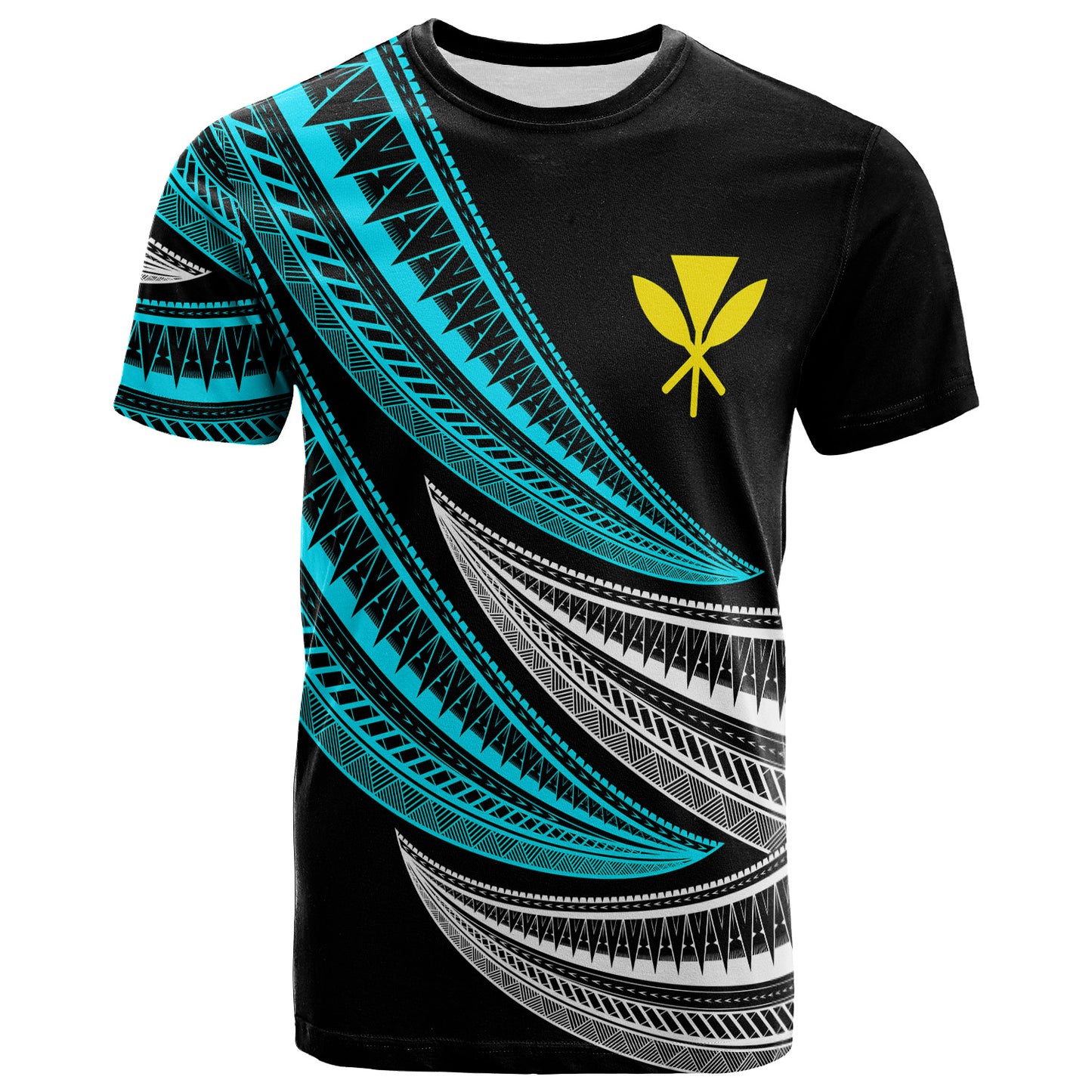 Hawaii Custom Personalised T-Shirt - Wave Pattern Alternating