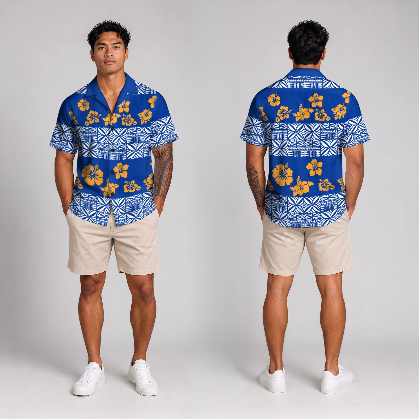 Samoa Combo Family Samoa Tapa Flower Print