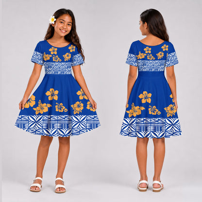 Samoa Combo Family Samoa Tapa Flower Print
