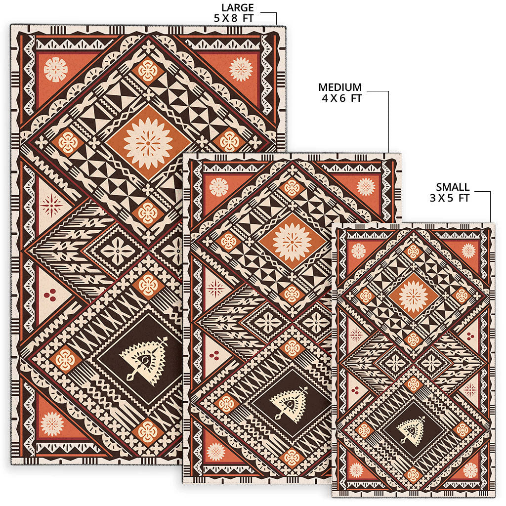 Fiji Area Rug Tapa Massi Art