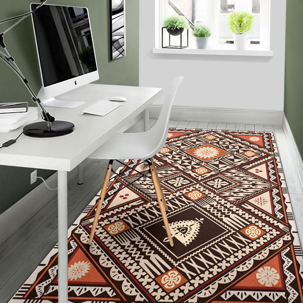 Fiji Area Rug Tapa Massi Art