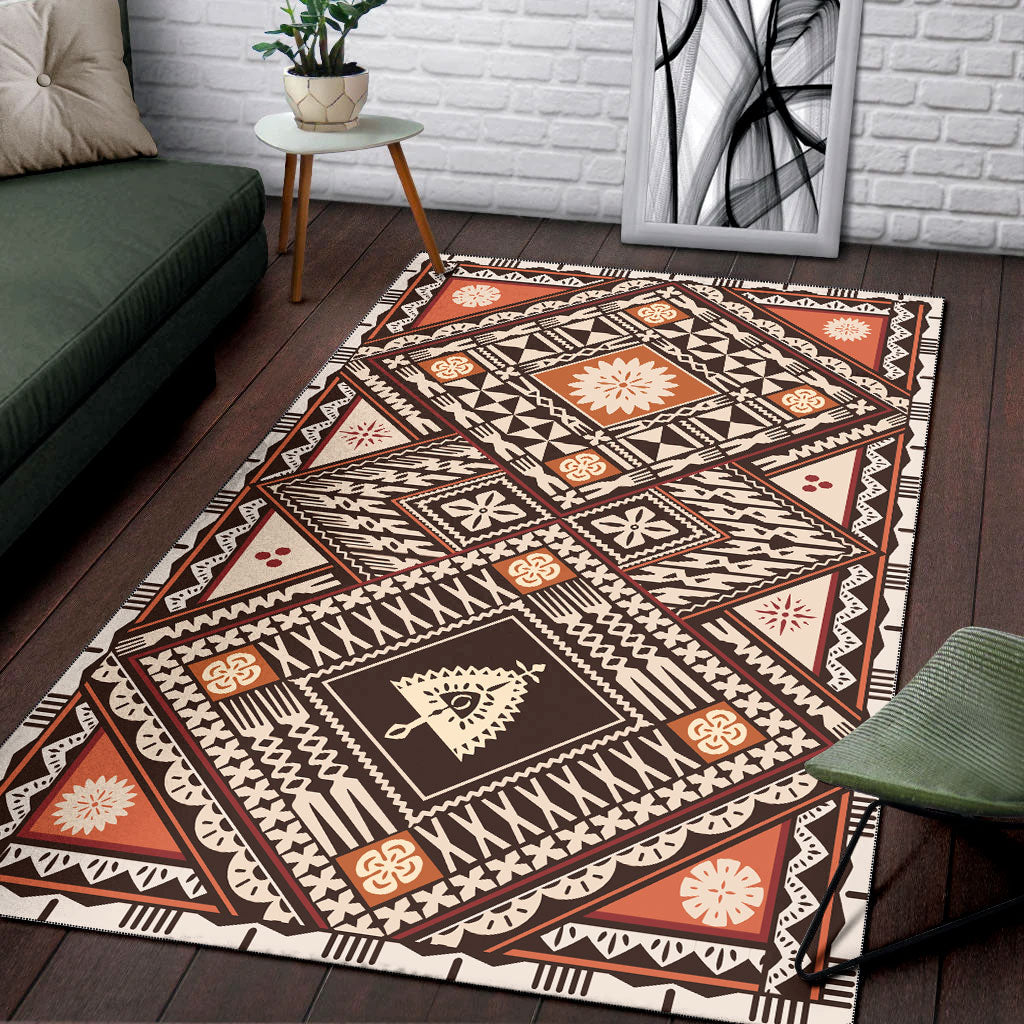 Fiji Area Rug Tapa Massi Art