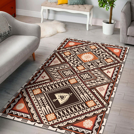 Fiji Area Rug Tapa Massi Art