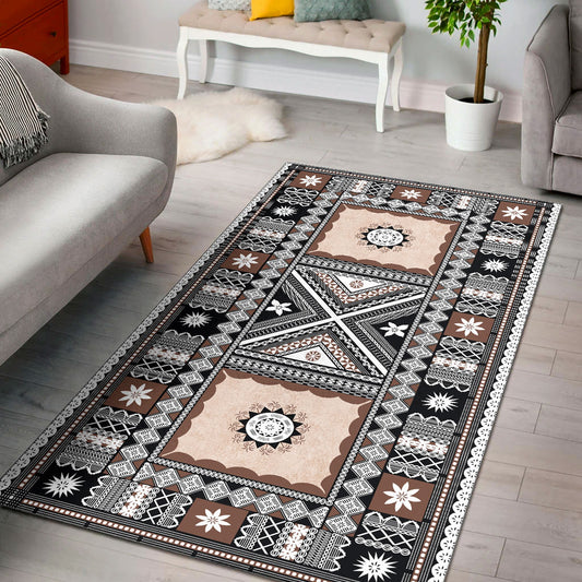 Fiji Area Rug Tapa Massi Design