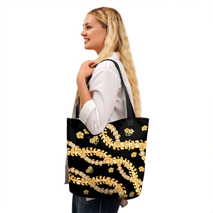 Hawaii Tote Bag Curve Floral Lei