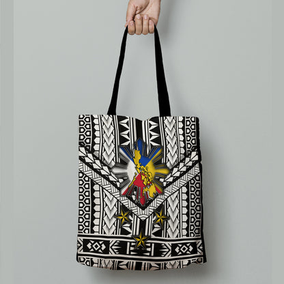 Philippines Filipino Sun And Stars Tribal Tattoo Patterns Style Tote Bags