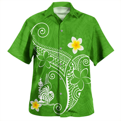 New Caledonia Hawaiian Shirt Polynesia Floral Tribal