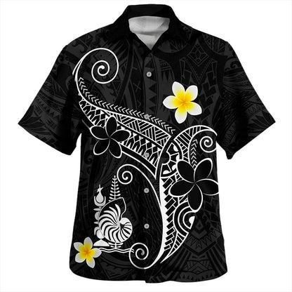 New Caledonia Hawaiian Shirt Polynesia Floral Tribal