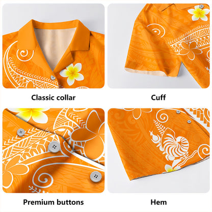 New Caledonia Hawaiian Shirt Polynesia Floral Tribal Ver.1