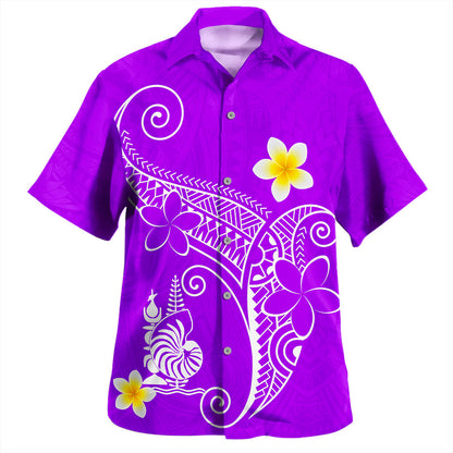 New Caledonia Hawaiian Shirt Polynesia Floral Tribal Ver.1