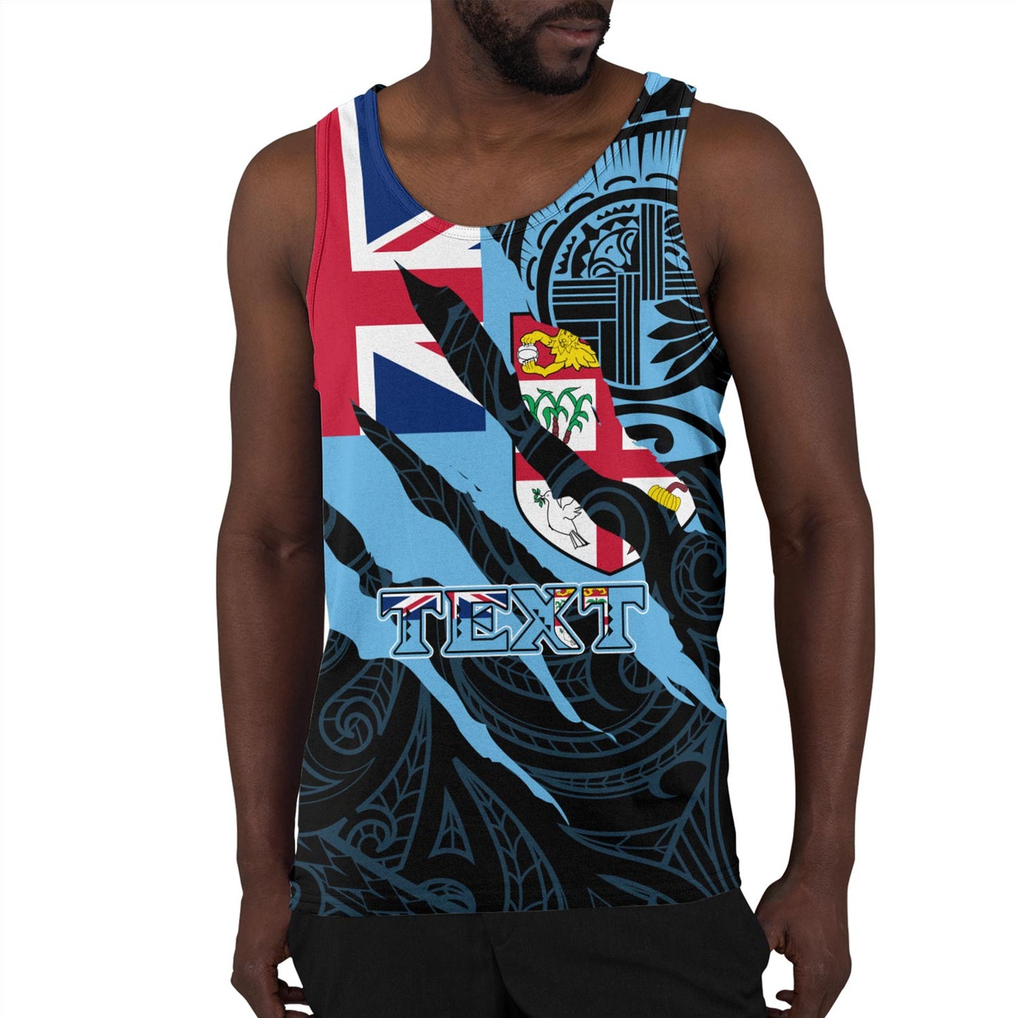 Fiji Tank Top Custom Fiji In My Heart Polynesian Style