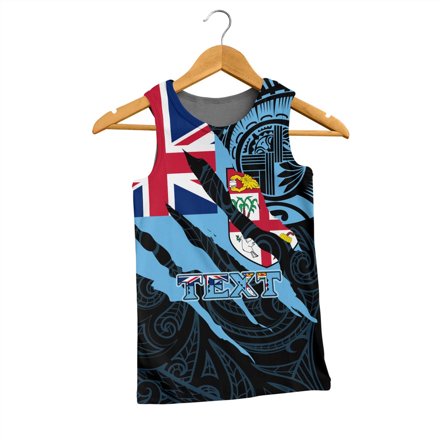 Fiji Tank Top Custom Fiji In My Heart Polynesian Style