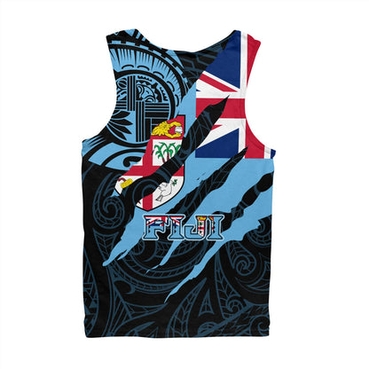 Fiji Tank Top Custom Fiji In My Heart Polynesian Style