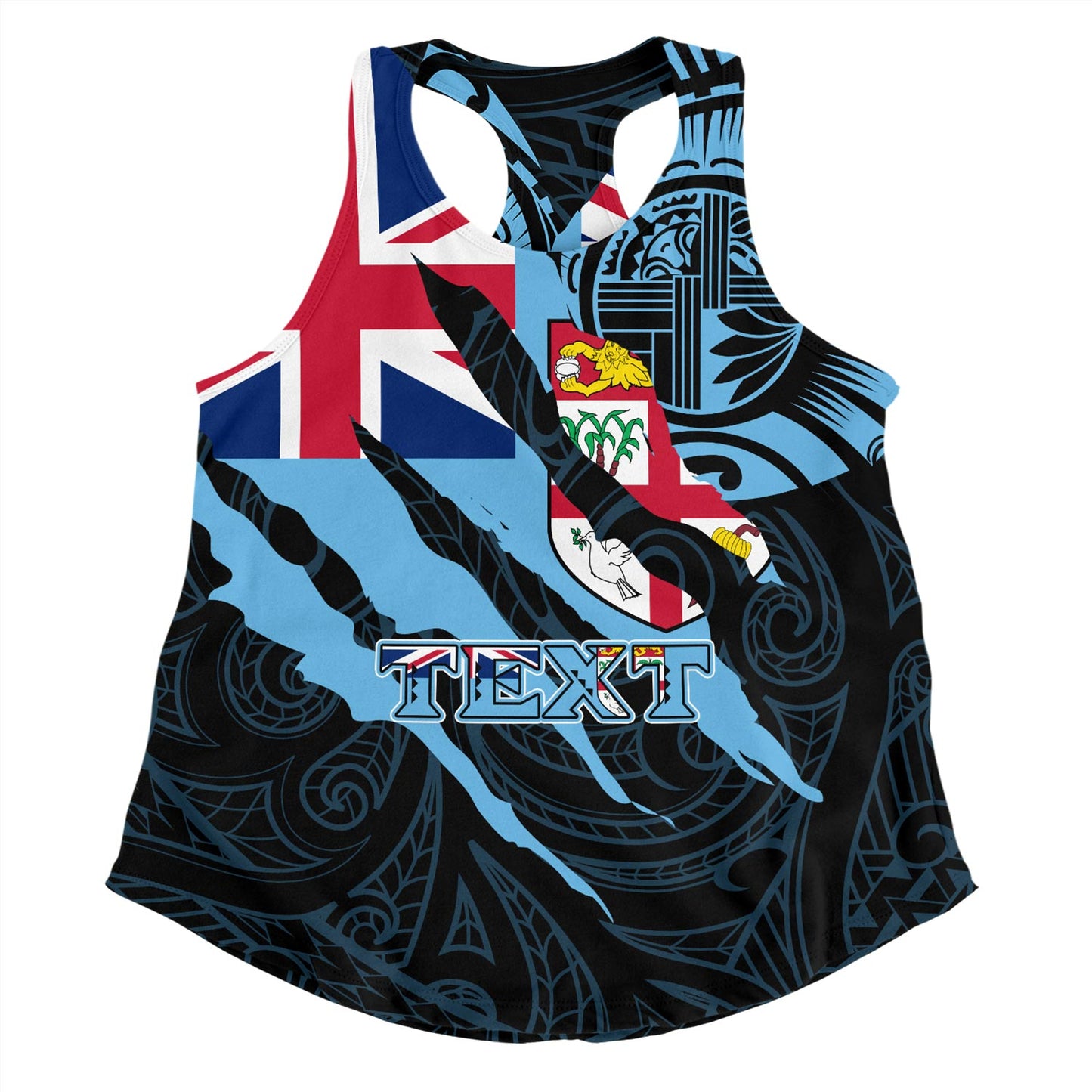 Fiji Women Tank Custom Fiji In My Heart Polynesian Style