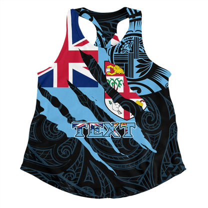 Fiji Women Tank Custom Fiji In My Heart Polynesian Style