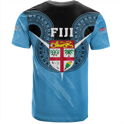 Fiji T-Shirt Melanesia Masi Pattern Grunge Style