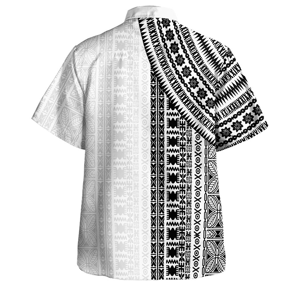 Fiji Hawaiian Shirt Rugby Tribal Half Style