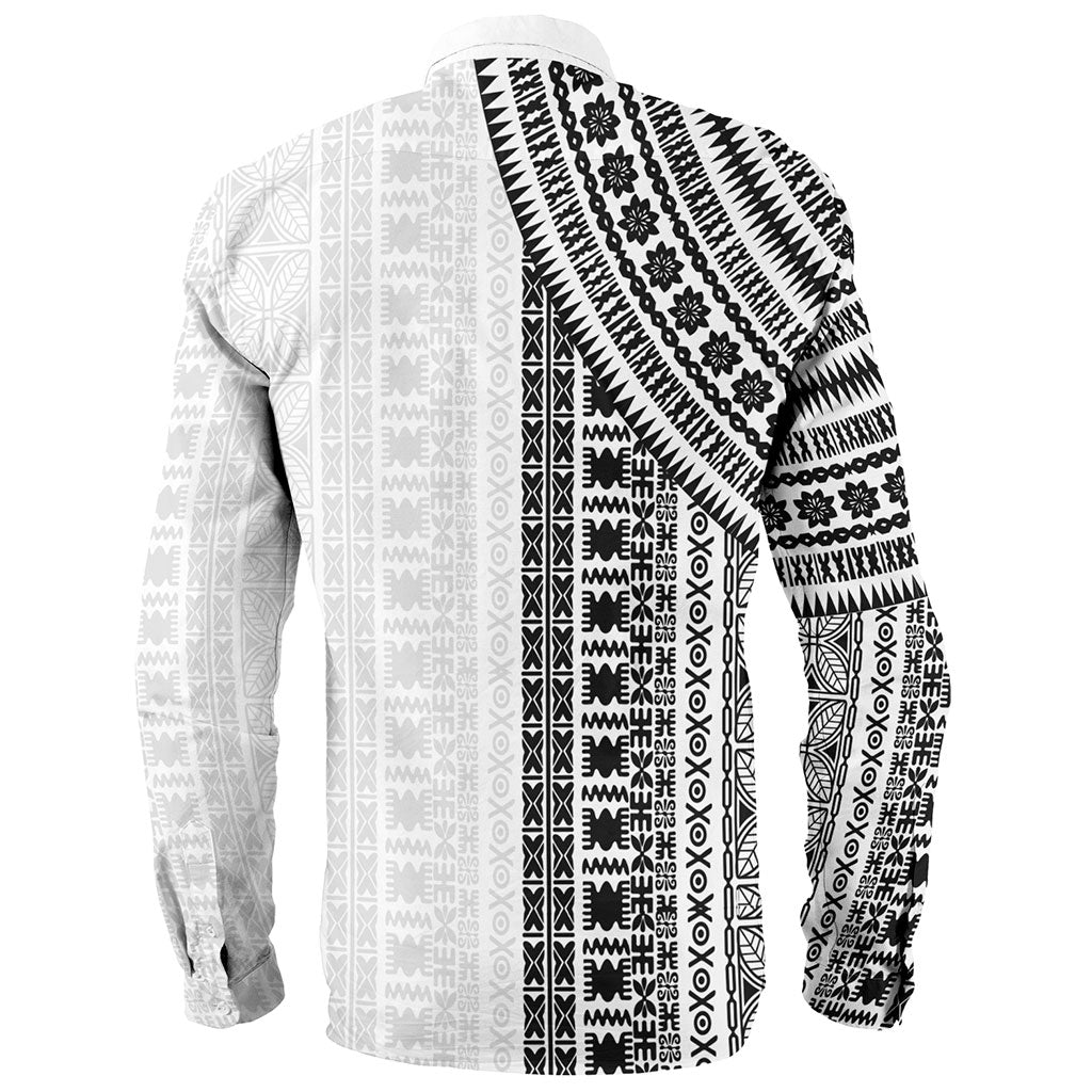 Fiji Long Sleeve Shirt Rugby Tribal Half Style