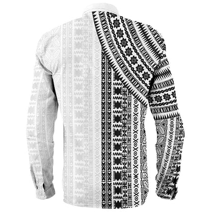 Fiji Long Sleeve Shirt Rugby Tribal Half Style