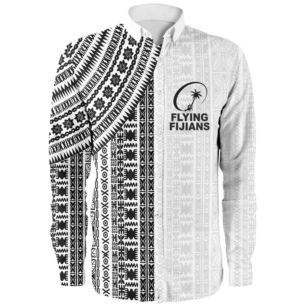 Fiji Long Sleeve Shirt Rugby Tribal Half Style