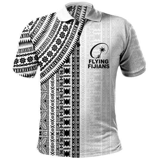 Fiji Polo Shirt Rugby Tribal Half Style