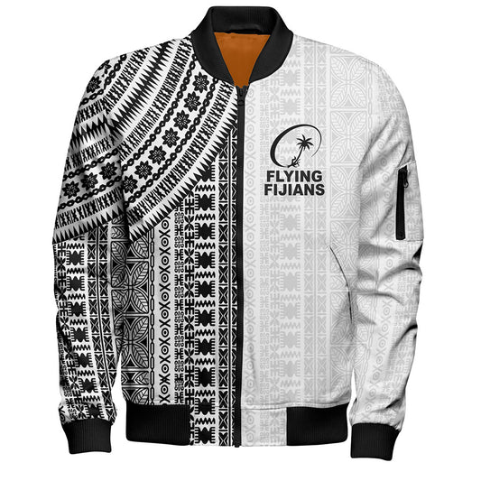 Fiji Bomber Jacket Rugby Tribal Half Style