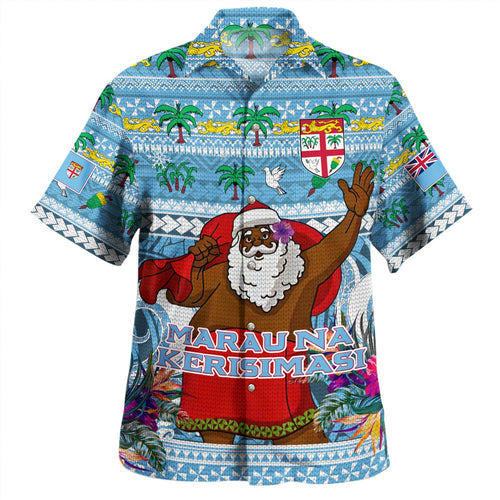 Fiji Hawaiian Shirt Coconut Pattern And Coat Of Arms