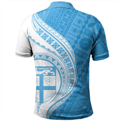 Fiji Polo Shirt Fijian Bula Half Pattern