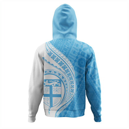 Fiji Hoodie Fijian Bula Half Pattern