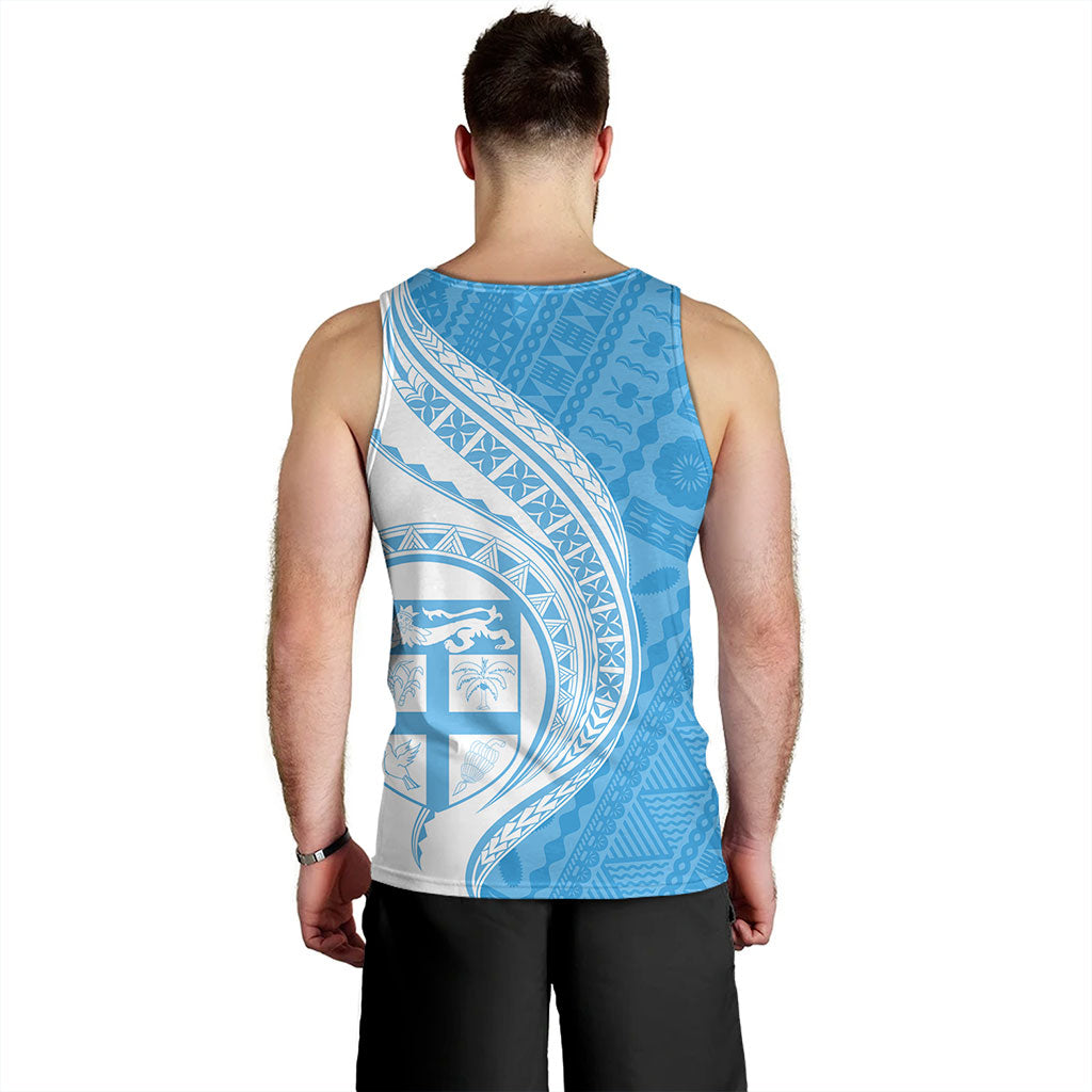 Fiji Tank Top Fijian Bula Half Pattern