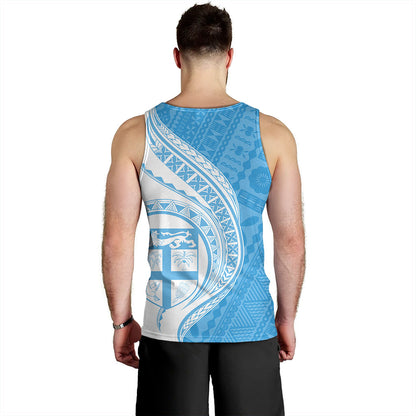 Fiji Tank Top Fijian Bula Half Pattern