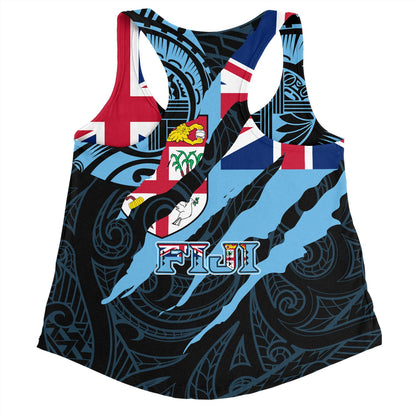 Fiji Women Tank Custom Fiji In My Heart Polynesian Style