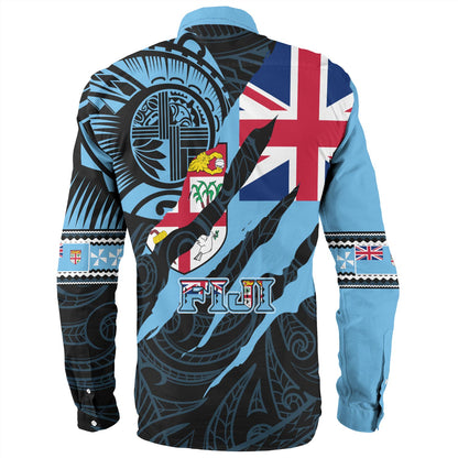 Fiji Long Sleeve Shirt Custom Fiji In My Heart Polynesian Style